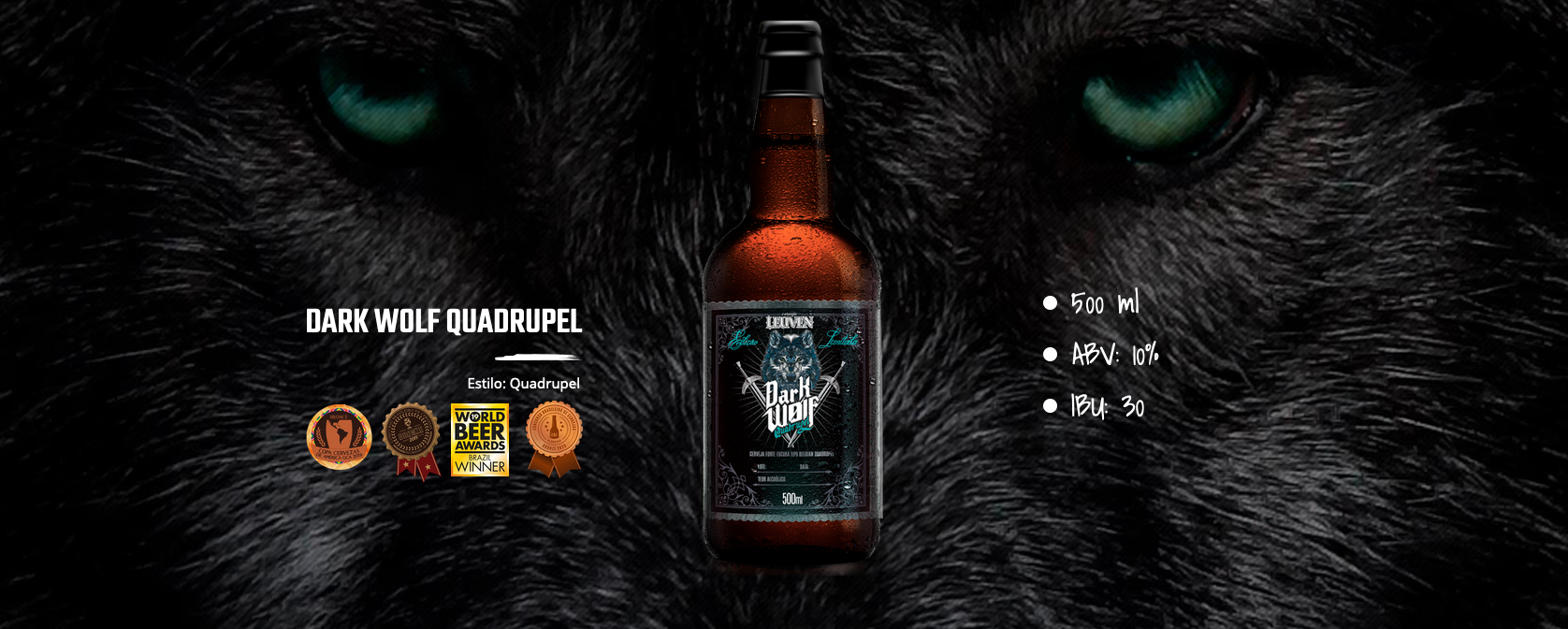 Cerveja Leuven Dark Wolf Quadrupel